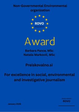 Naslovna slika prispevka Priznanje za družbeno, okoljsko in raziskovalno novinarsko delo